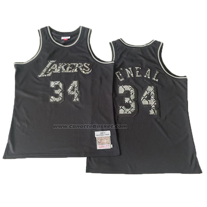 Maglia Los Angeles Lakers Kobe Bryant #34 Swingman Mitchell & Ness 1996-97 Nero